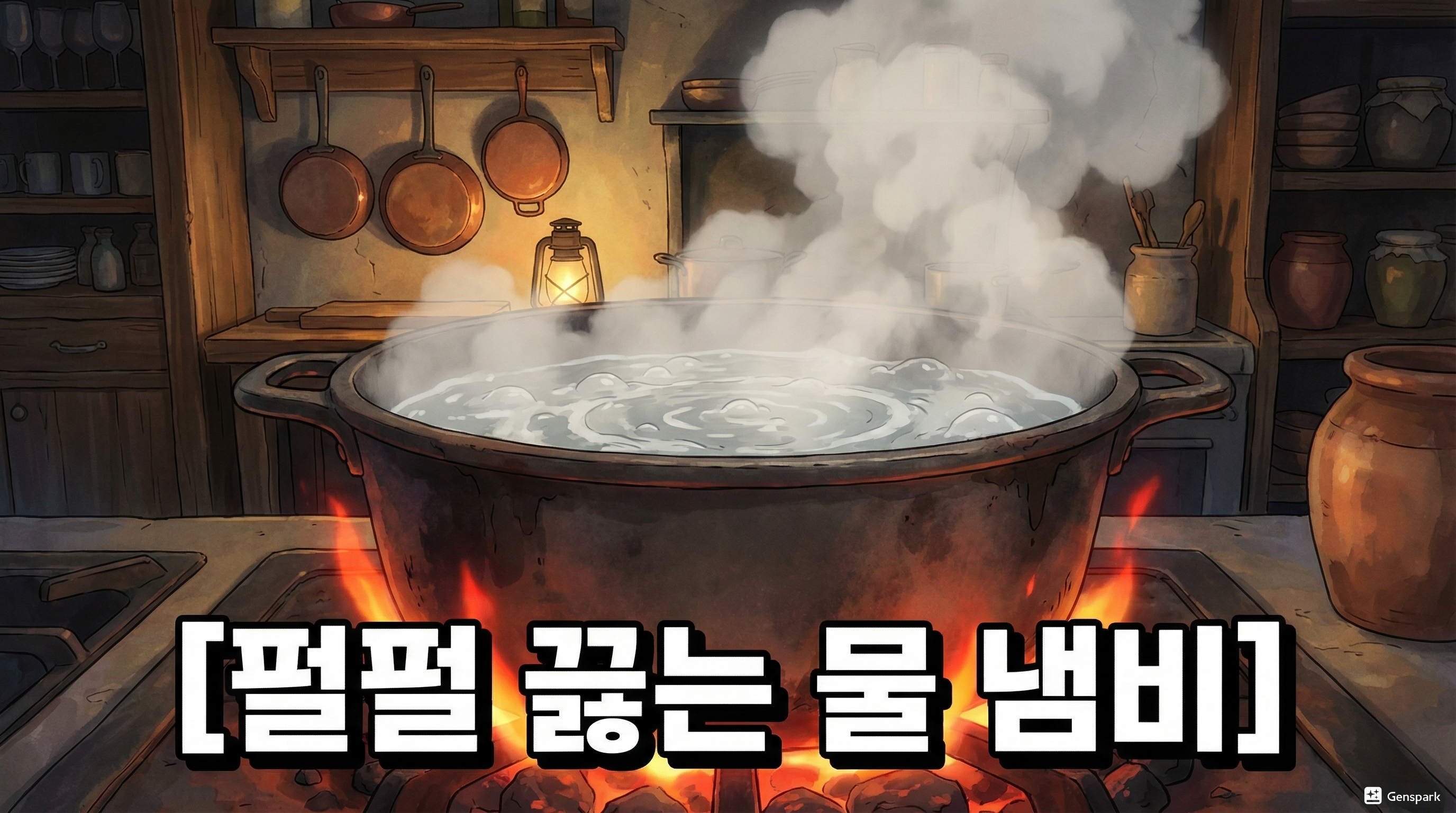 끓는 물 속 개구리가 웃고 있었다 당신도 지금 똑같다 썸네일